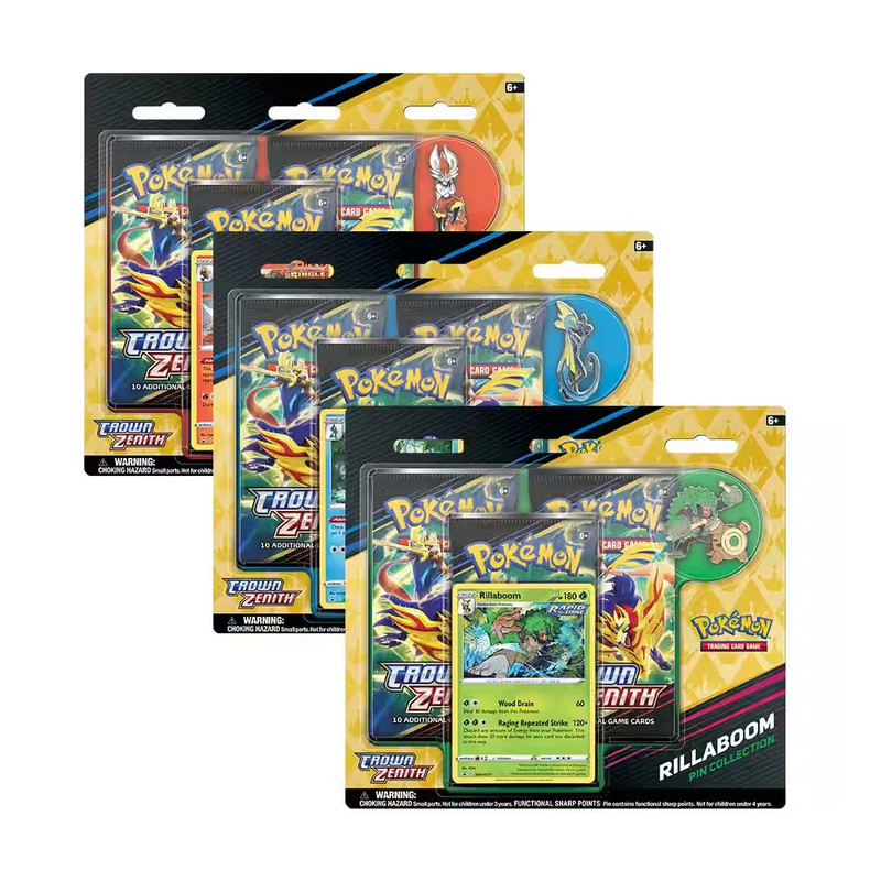 Pokémon TCG: Crown Zenith Pin Collection - بطاقة بوكيمون